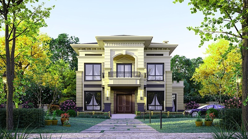 济宁中式合院住宅，开放庭院与邻里乡亲更亲近